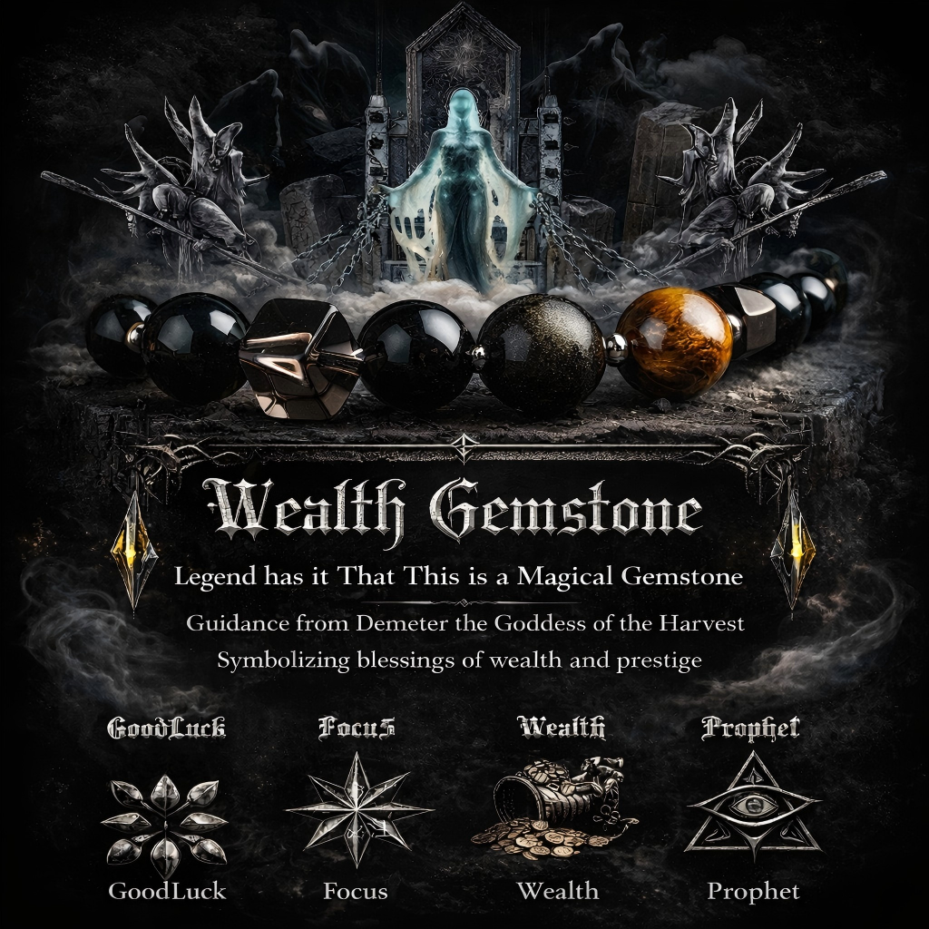 GUXI 【ZHAO】 Golden Obsidian Bracelet for Men Minimal Power · Premium Presence