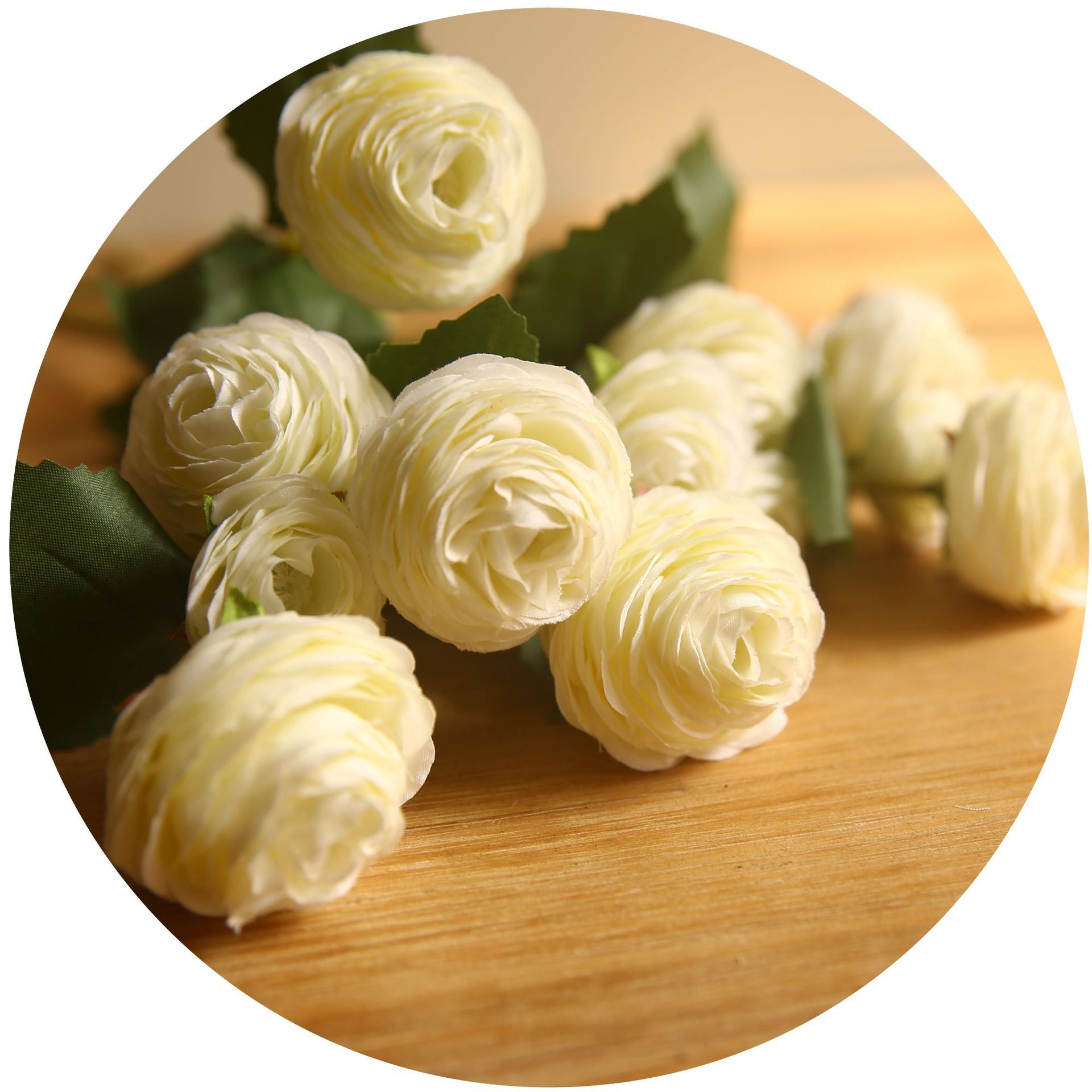 Artificial 3-Head Lotus Flower – Handmade Silk Floral Stem