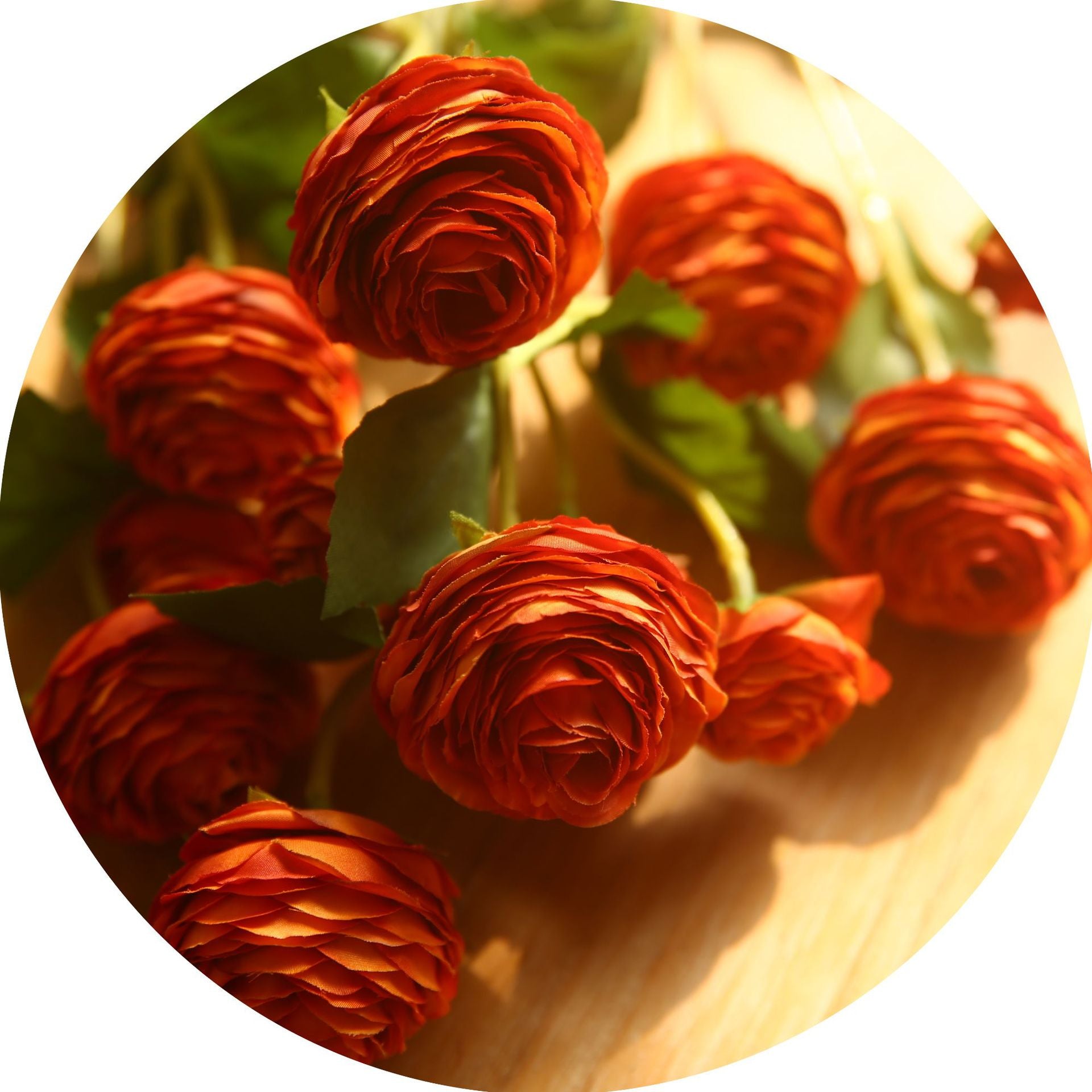 Artificial 3-Head Lotus Flower – Handmade Silk Floral Stem