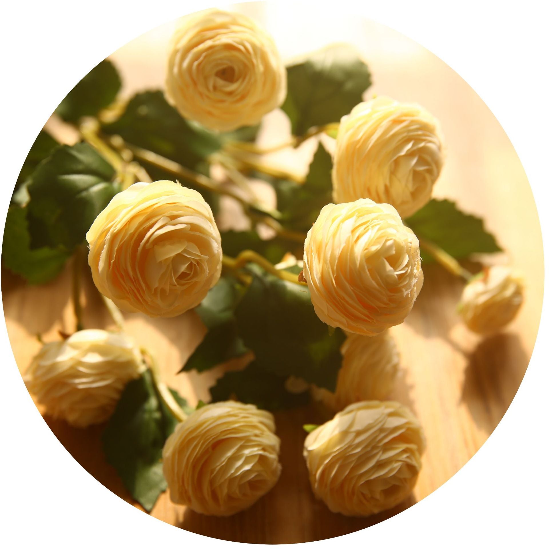 Artificial 3-Head Lotus Flower – Handmade Silk Floral Stem