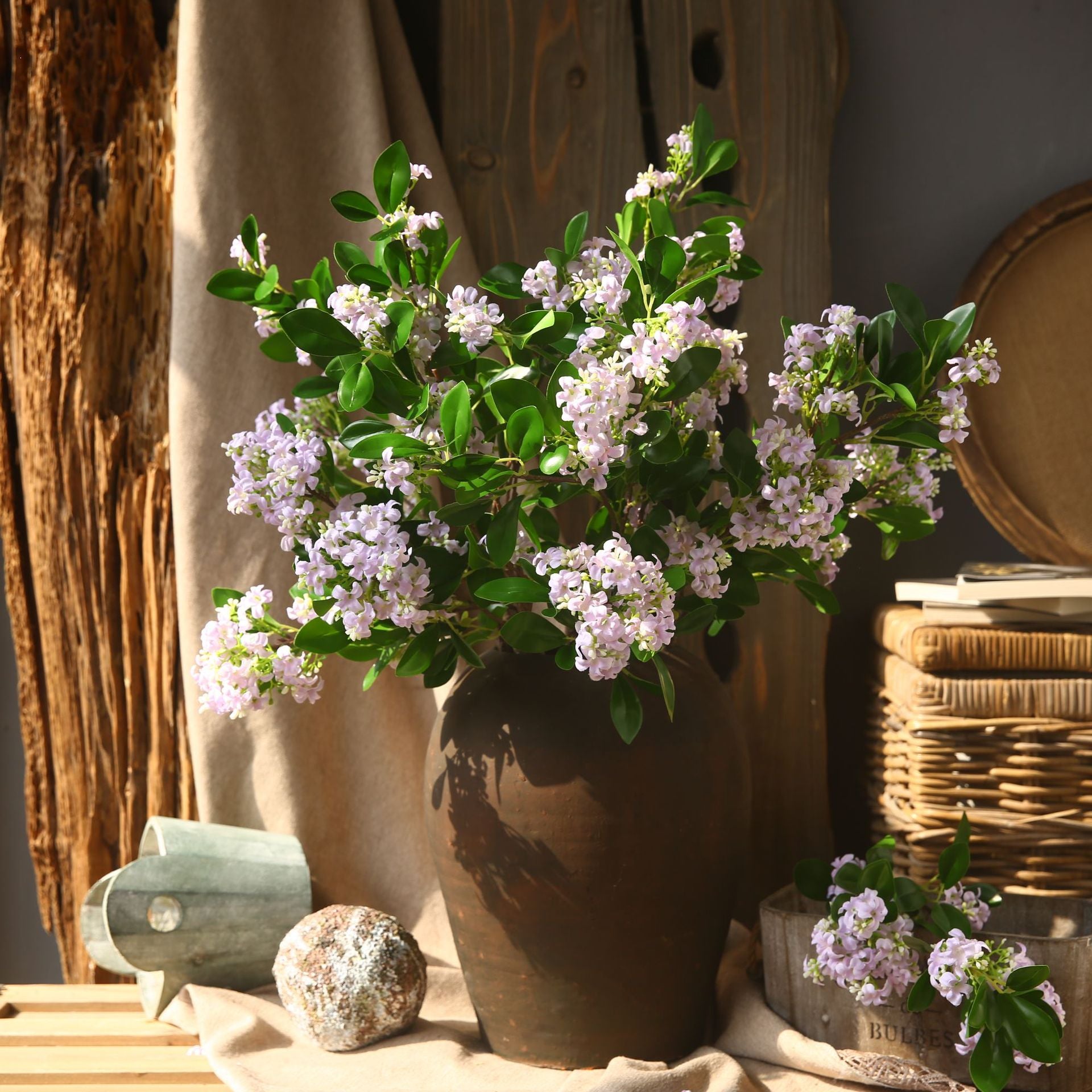 Artificial Sweet Daphne Spray – Handmade Silk Floral Stem