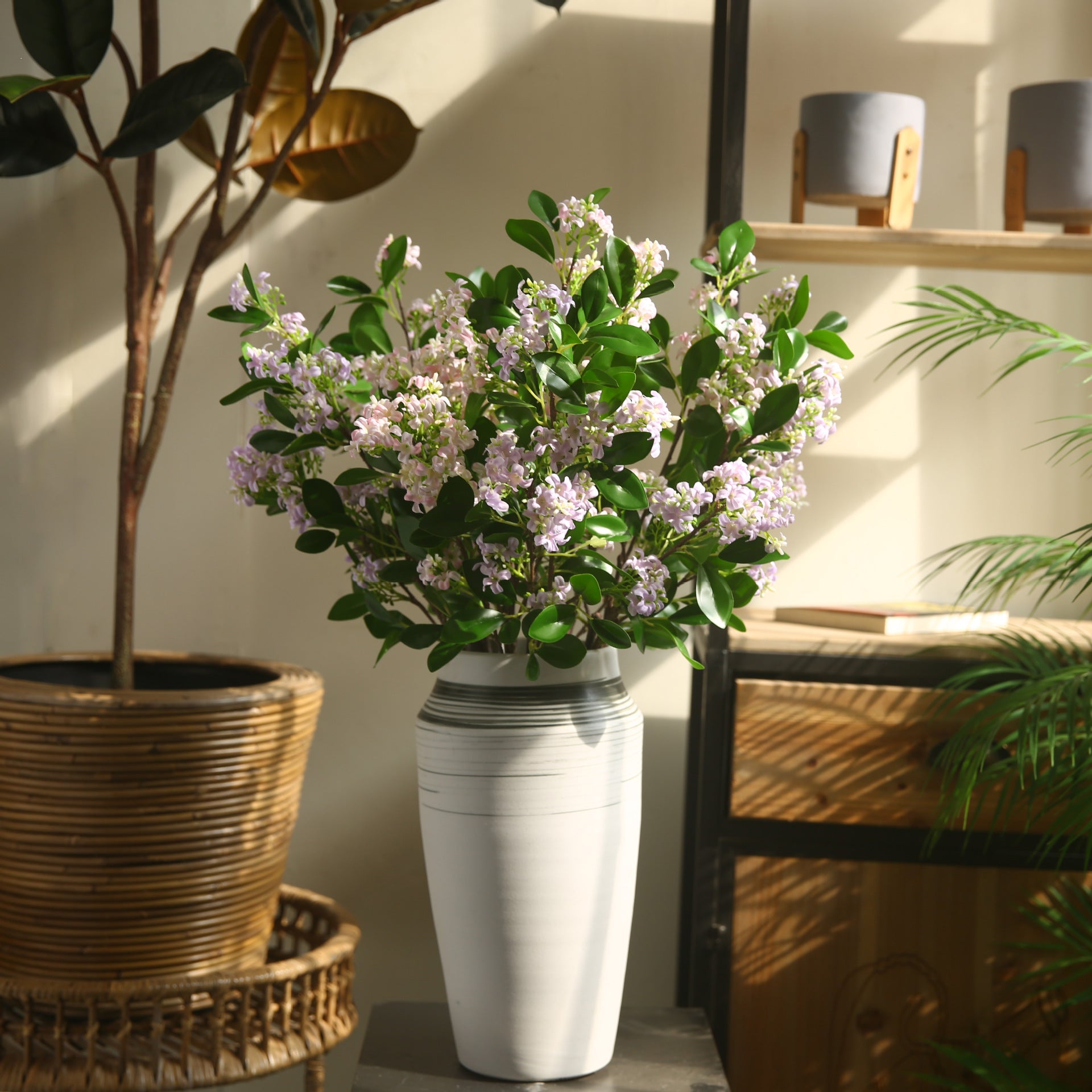 Artificial Sweet Daphne Spray – Handmade Silk Floral Stem