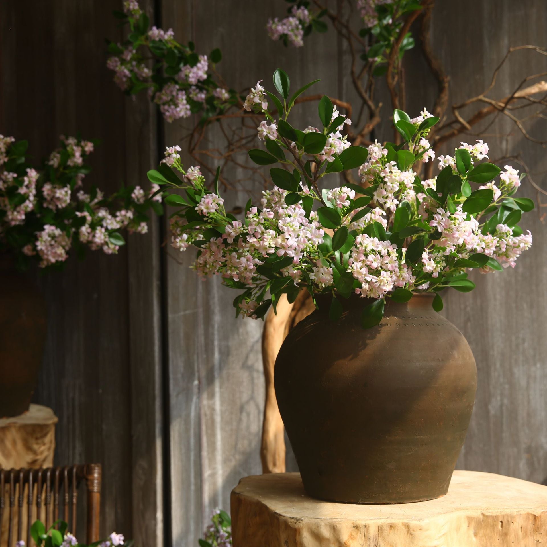 Artificial Sweet Daphne Spray – Handmade Silk Floral Stem