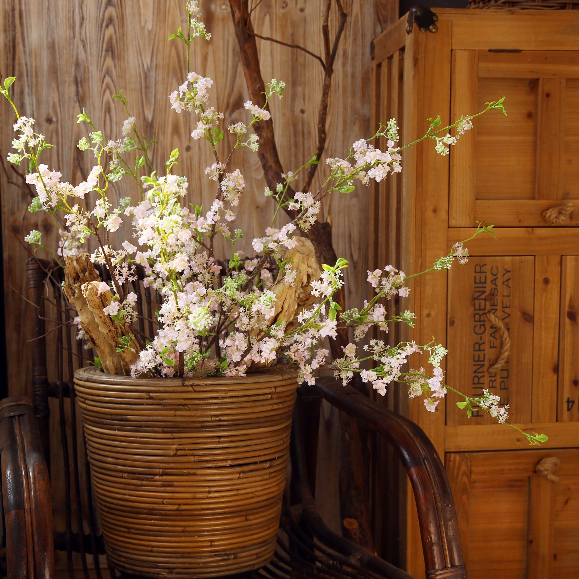 Artificial Spiraea Branch (Snowy Flower)