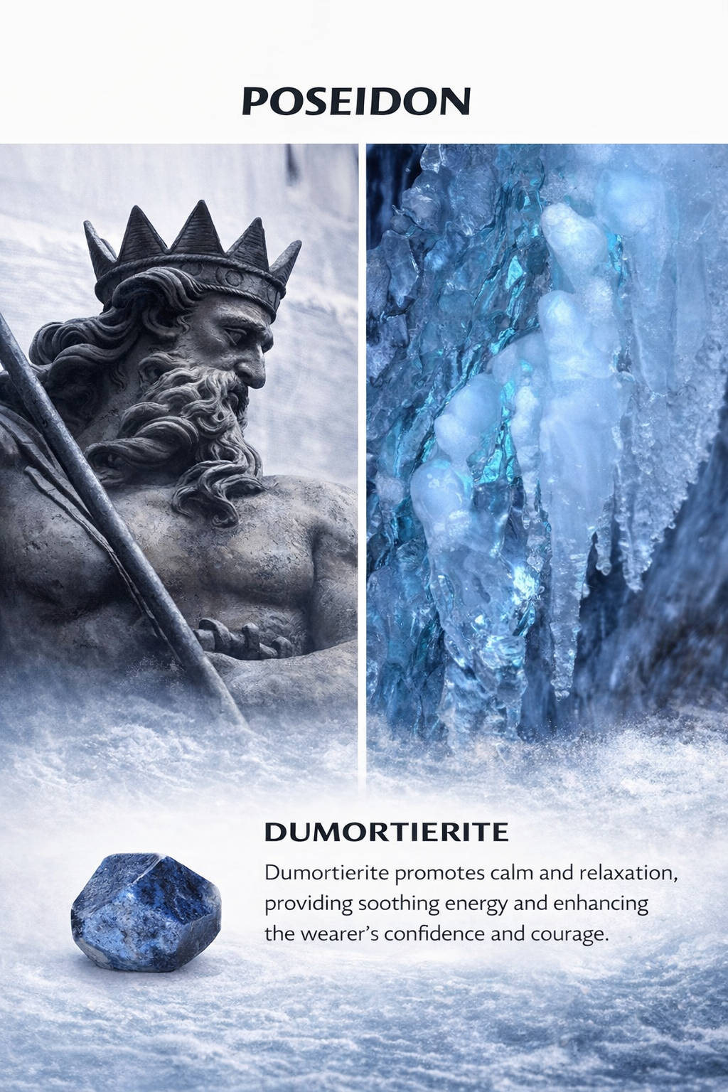 TIMORY Time Capsule Series Light Blue Dumortierite “Poseidon” Bracelet