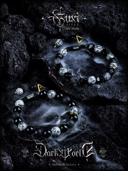 GUXI Series · Cold Night Obsidian Bracelet