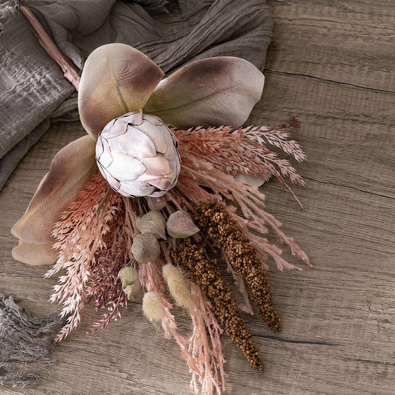 Artificial King Protea Bouquet – “Joyful Elegance” Handmade Silk Arrangement