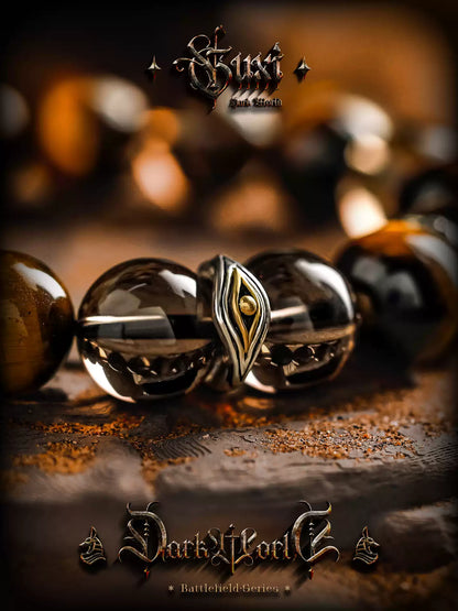 GUXI 【Eye of Insight】 Natural Lightning Tiger Eye Bracelet for Men