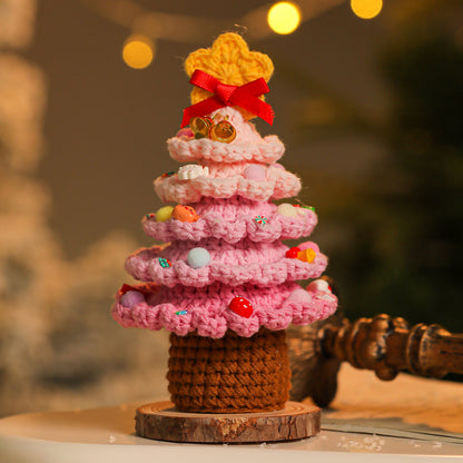 Handmade Yarn Christmas Tree – Crochet Holiday Decoration Gift