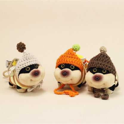 Bee Dog Plush Keychain – Cute Puppy Bag Charm