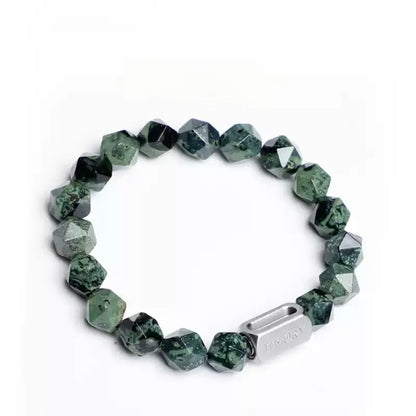 TIMORY Time Memory Series Faceted “Que Sera” Stone Time Capsule Bracelet