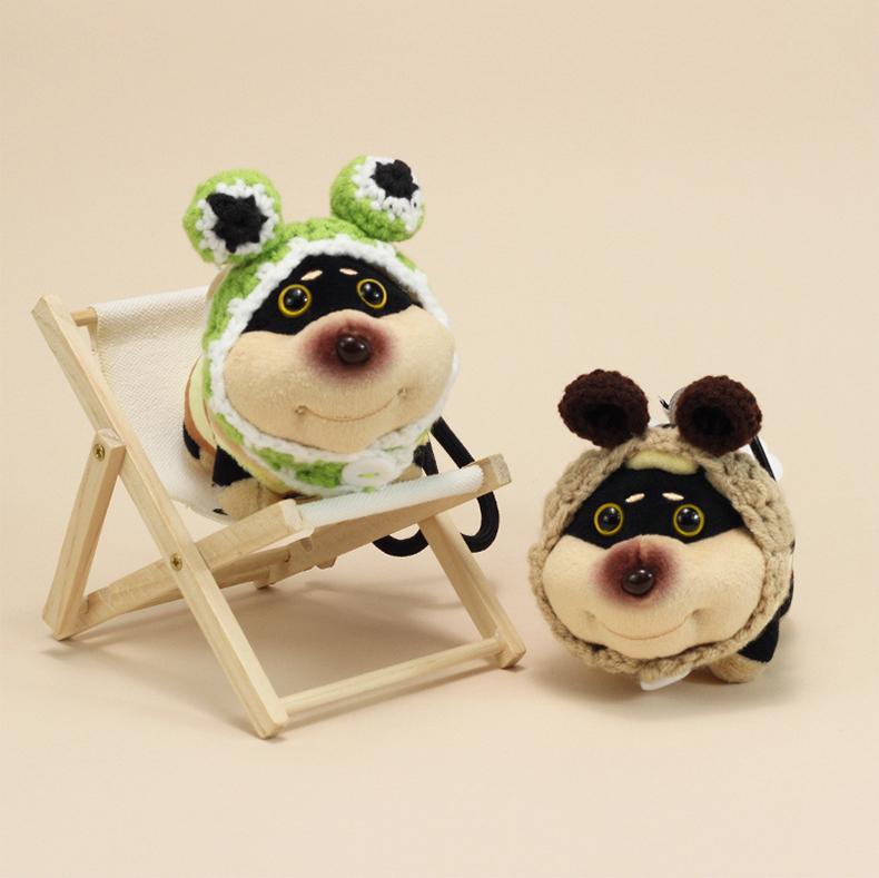 Bee Dog Plush Keychain – Cute Puppy Bag Charm