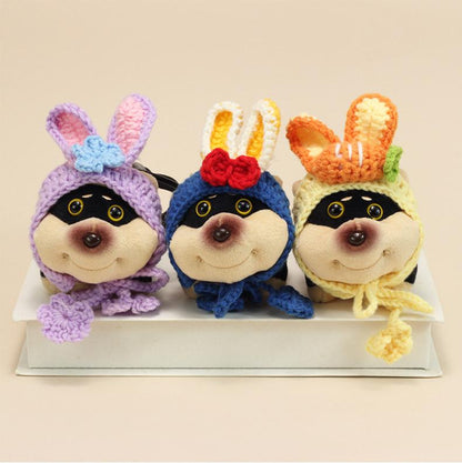 Bee Dog Plush Keychain – Cute Puppy Bag Charm