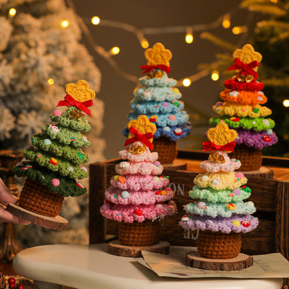Handmade Yarn Christmas Tree – Crochet Holiday Decoration Gift