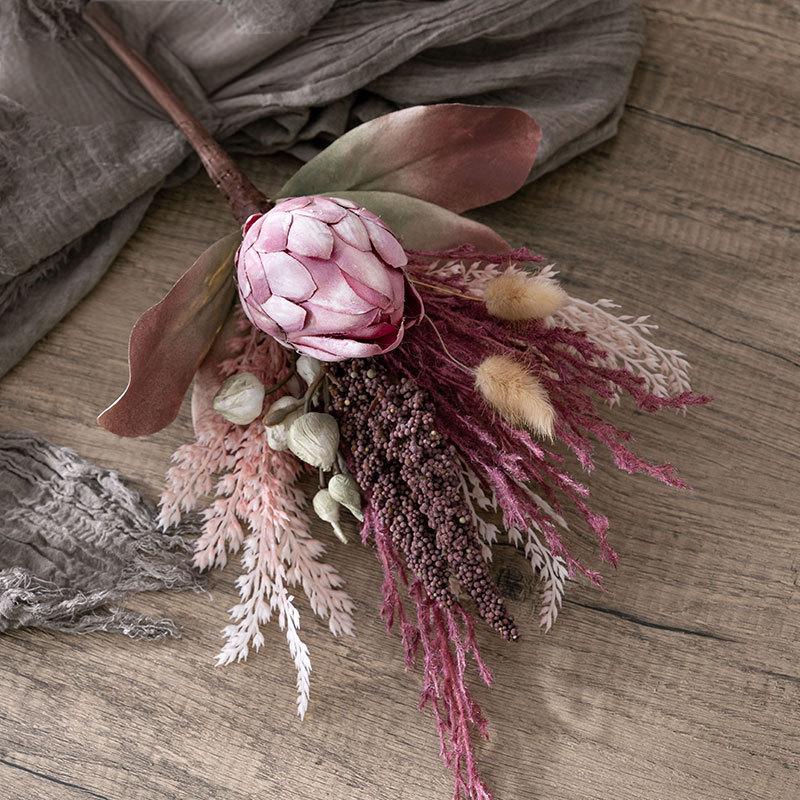 Artificial King Protea Bouquet – “Joyful Elegance” Handmade Silk Arrangement
