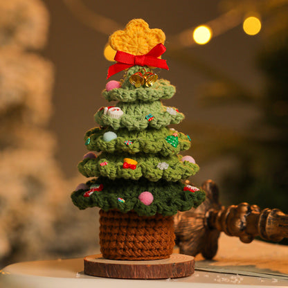 Handmade Yarn Christmas Tree – Crochet Holiday Decoration Gift