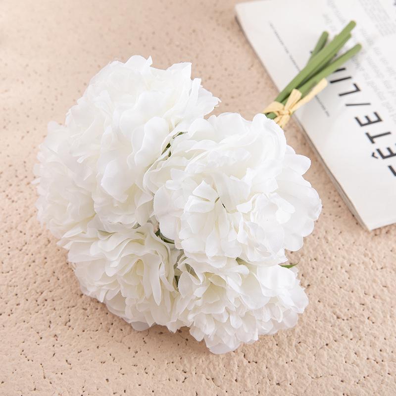 Artificial “Heavenly Fragrance” Hydrangea Peony Bouquet – Handmade Silk Flowers