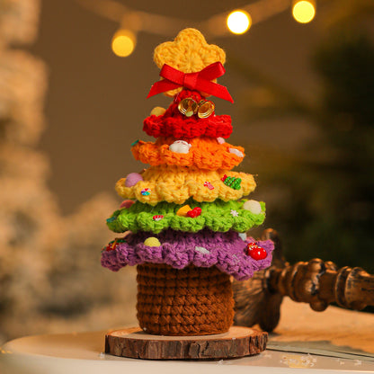 Handmade Yarn Christmas Tree – Crochet Holiday Decoration Gift