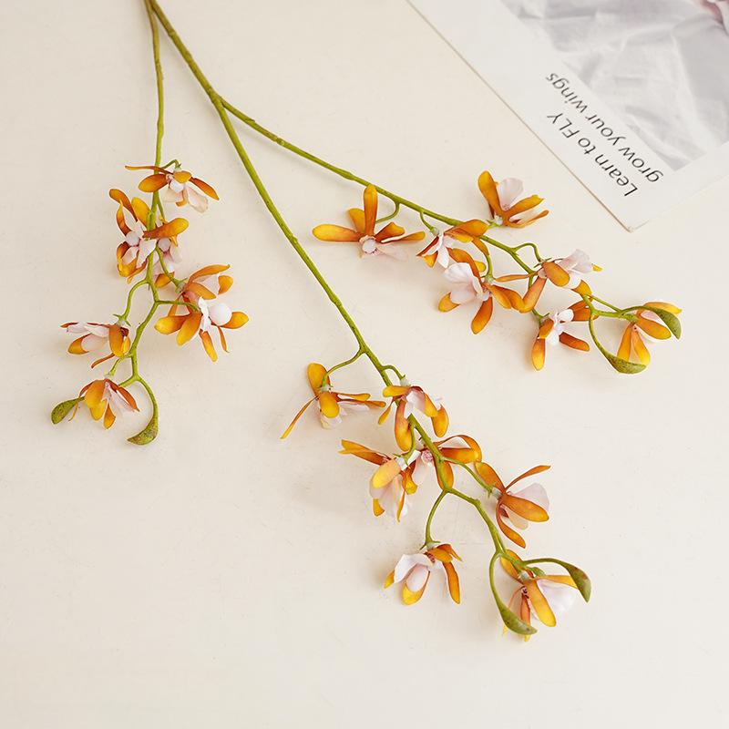 Artificial 3-Fork Butterfly Orchid – Handmade Silk Flower Stem