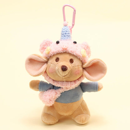 Cute Kangaroo Plush Keychain – Soft Backpack Charm Toy