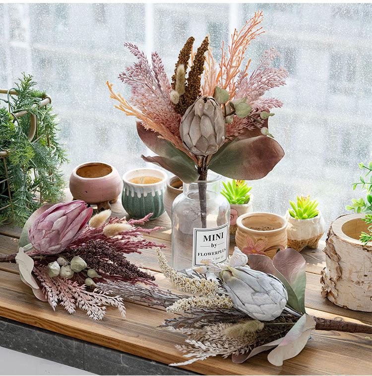 Artificial King Protea Bouquet – “Joyful Elegance” Handmade Silk Arrangement