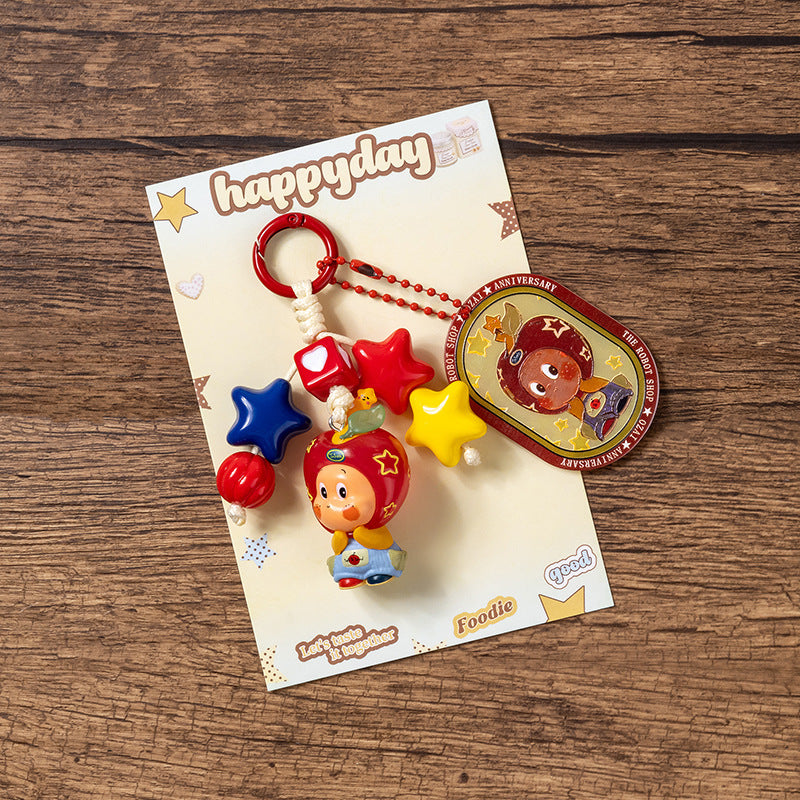 DIY Star Buddy Keychain – Soft Rubber Phone & Bag Charm Pendant