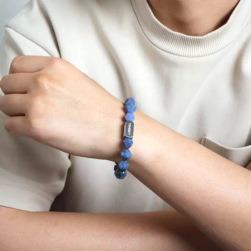 TIMORY Time Capsule Series Light Blue Dumortierite “Poseidon” Bracelet