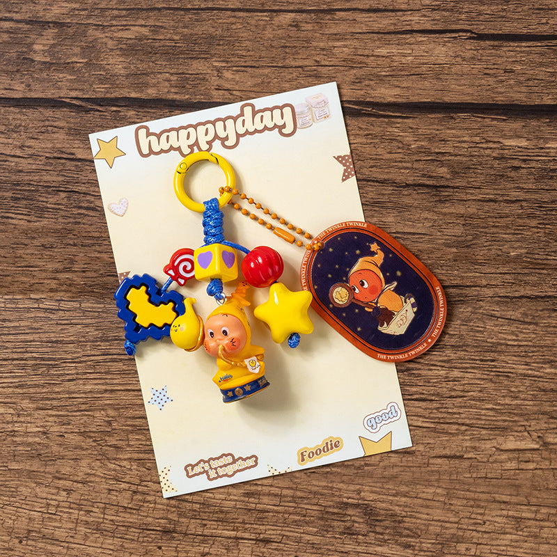 DIY Star Buddy Keychain – Soft Rubber Phone & Bag Charm Pendant