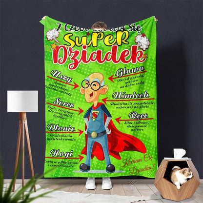 Flannel Printed Throw Blanket – “Letters of Love” Cozy Fleece Blanket