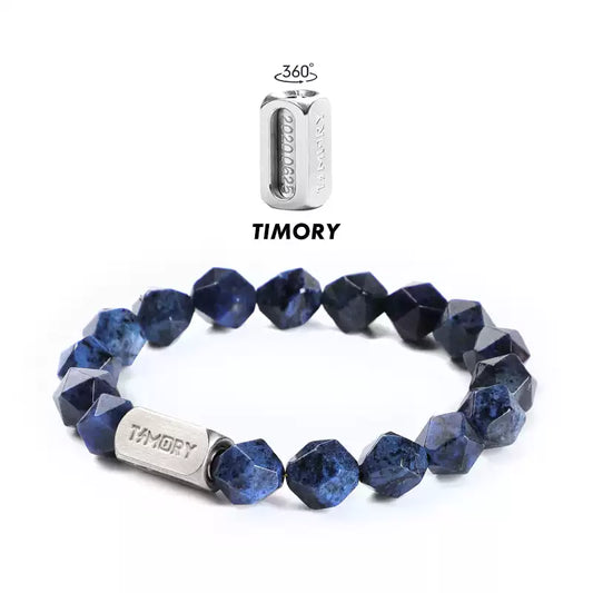 TIMORY Dumortierite Bracelet for Men | Time Capsule Minimalist Luxury Jewelry