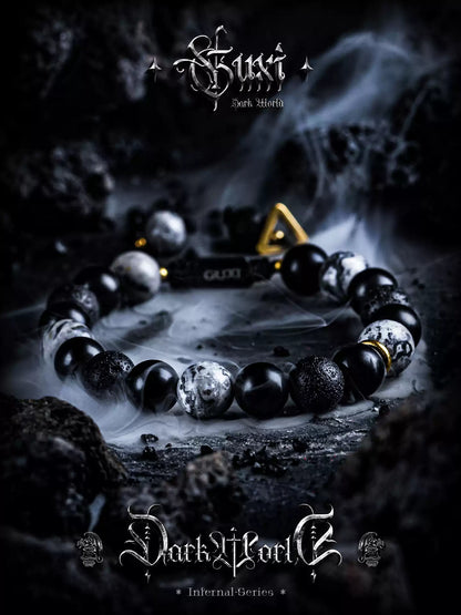 GUXI Series · Cold Night Obsidian Bracelet