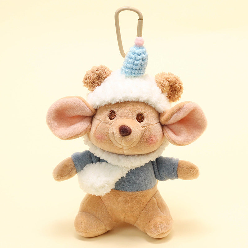 Cute Kangaroo Plush Keychain – Soft Backpack Charm Toy