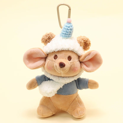 Cute Kangaroo Plush Keychain – Soft Backpack Charm Toy