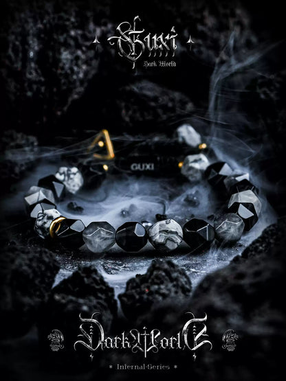 GUXI Series · Cold Night Obsidian Bracelet
