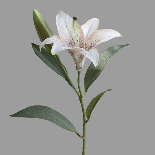 Artificial Autumn Lily – Handmade Silk Floral Stem