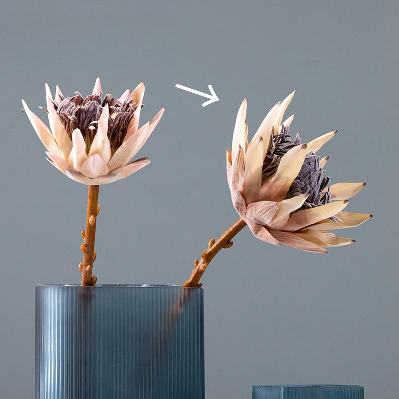 Geometric Amber Glass Vase – Modern Minimalist Design