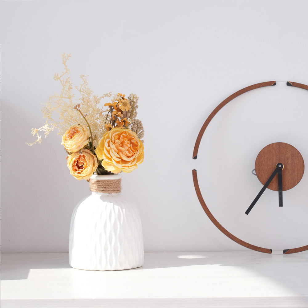 Artificial Rose Bouquet – Handmade Silk Flower Arrangement