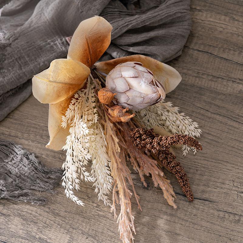 Artificial King Protea Bouquet – “Joyful Elegance” Handmade Silk Arrangement