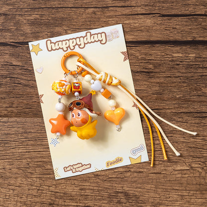 DIY Star Buddy Keychain – Soft Rubber Phone & Bag Charm Pendant