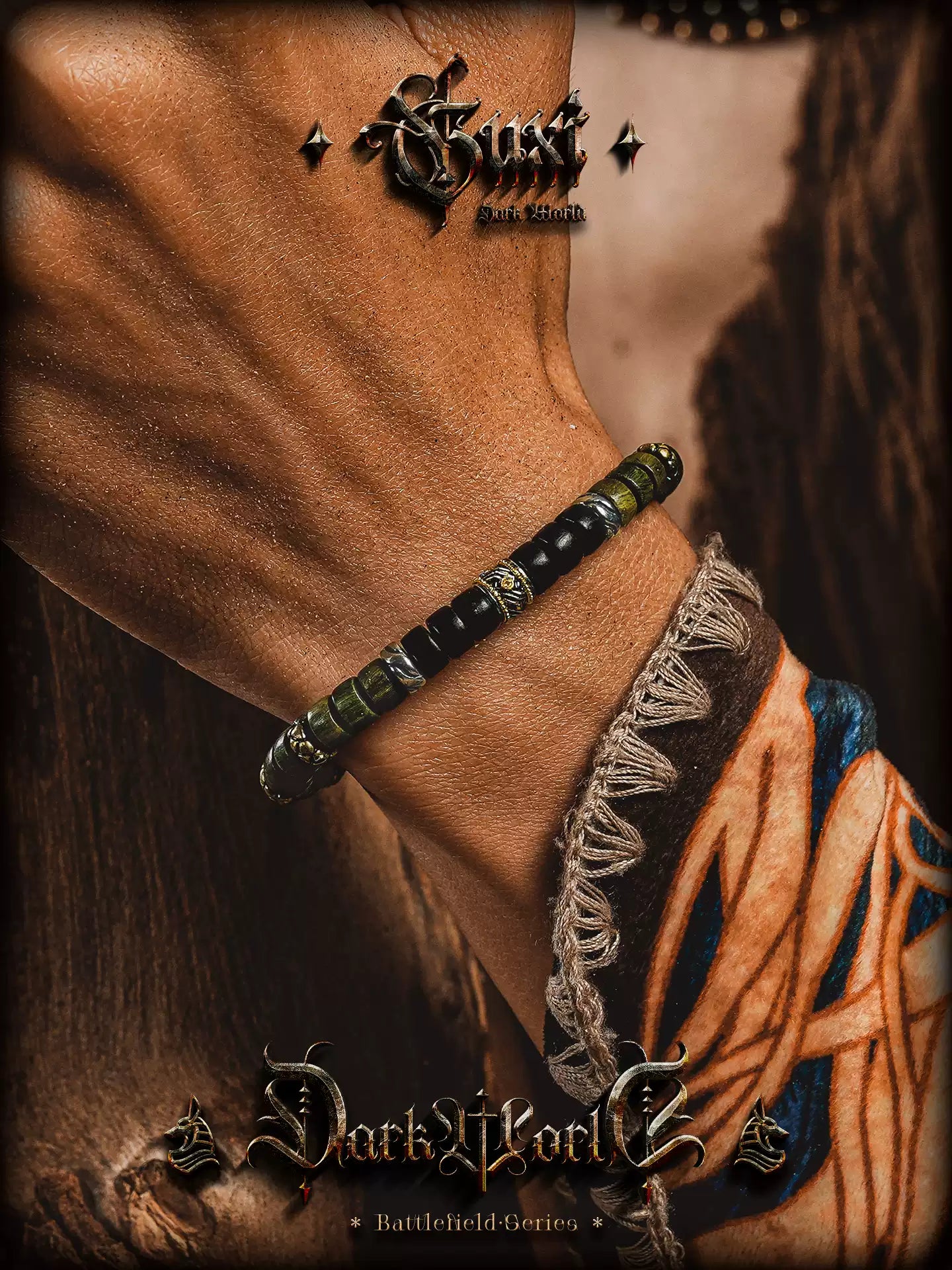 GUXI Series · Fallen Shadow Sandalwood Bracelet