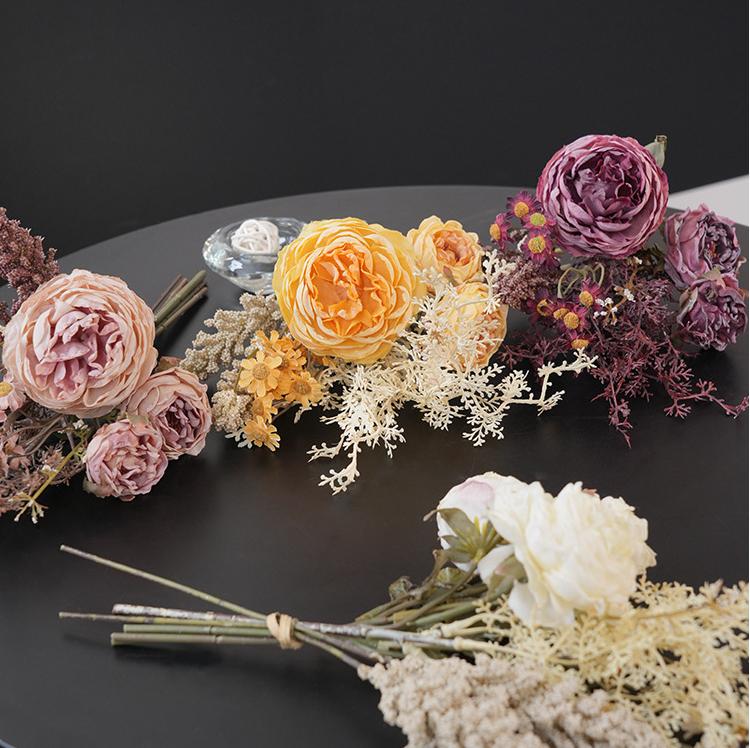 Artificial Rose Bouquet – Handmade Silk Flower Arrangement