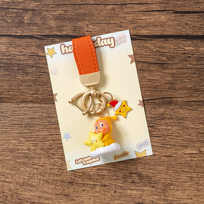 DIY Star Buddy Keychain – Soft Rubber Phone & Bag Charm Pendant