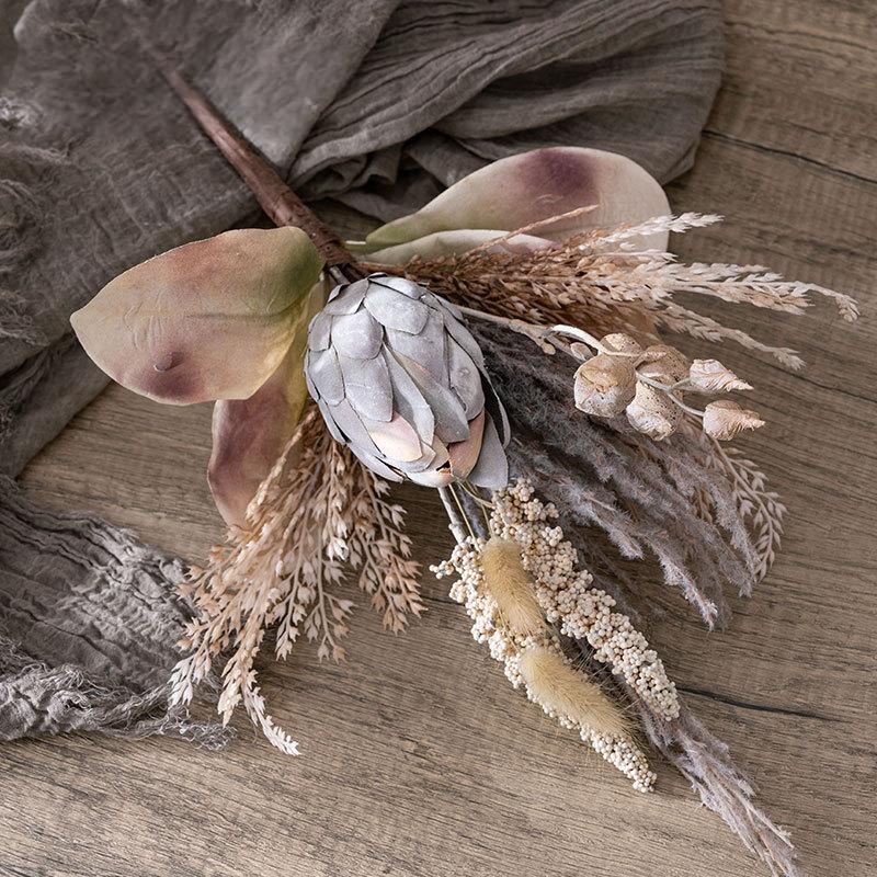 Artificial King Protea Bouquet – “Joyful Elegance” Handmade Silk Arrangement