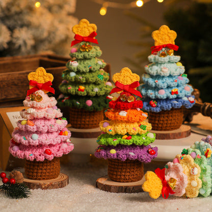 Handmade Yarn Christmas Tree – Crochet Holiday Decoration Gift