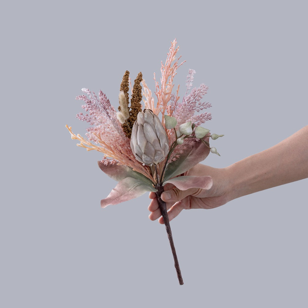Artificial King Protea Bouquet – “Joyful Elegance” Handmade Silk Arrangement