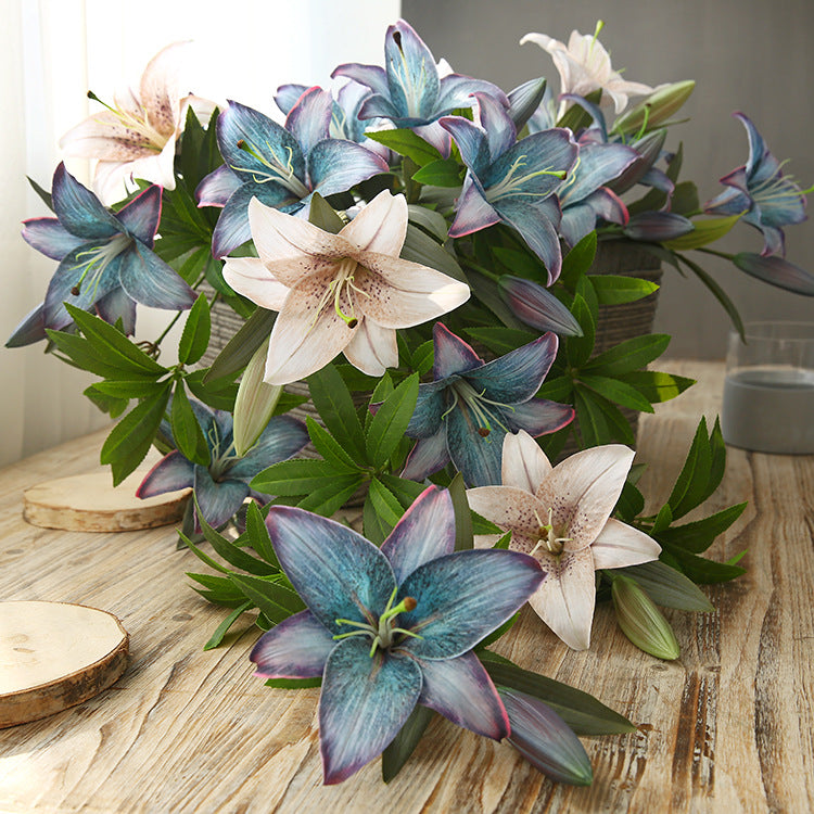 Artificial Autumn Lily – Handmade Silk Floral Stem