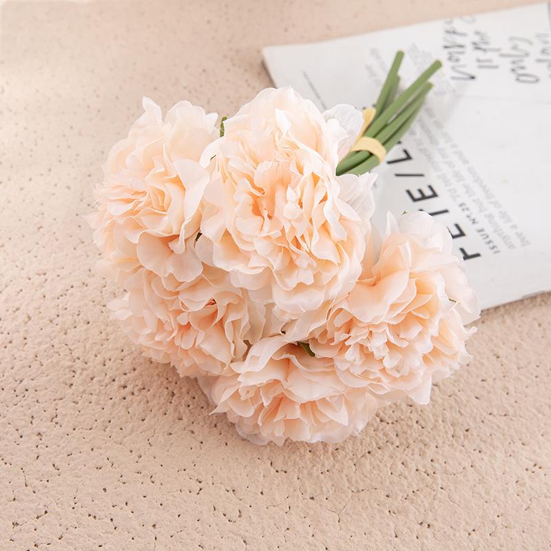 Artificial “Heavenly Fragrance” Hydrangea Peony Bouquet – Handmade Silk Flowers