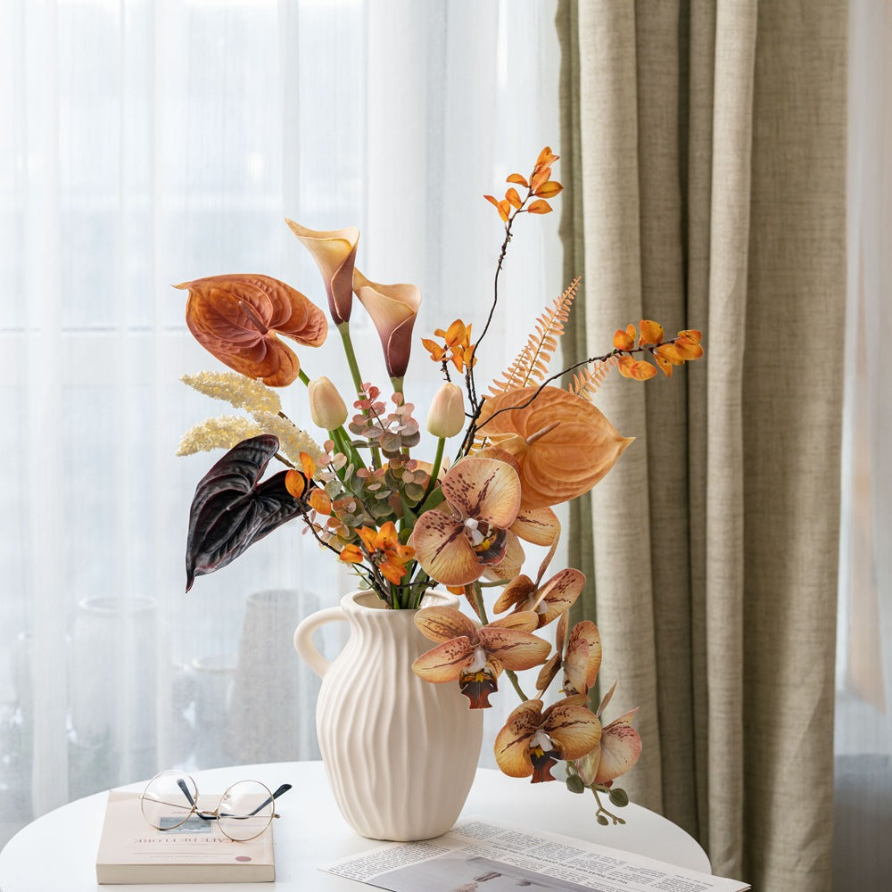Artificial “Breeze & Moonlight” Bouquet – Handmade Mixed Floral Arrangement
