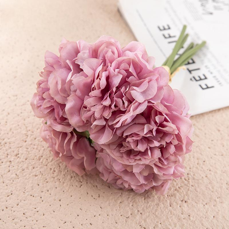 Artificial “Heavenly Fragrance” Hydrangea Peony Bouquet – Handmade Silk Flowers
