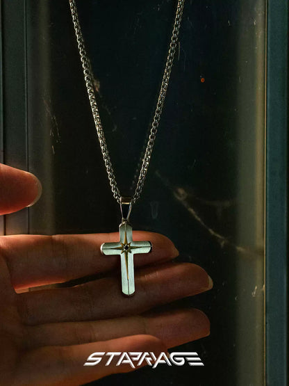 STRRY AGE Series · Octagram Cross Men’s Necklace